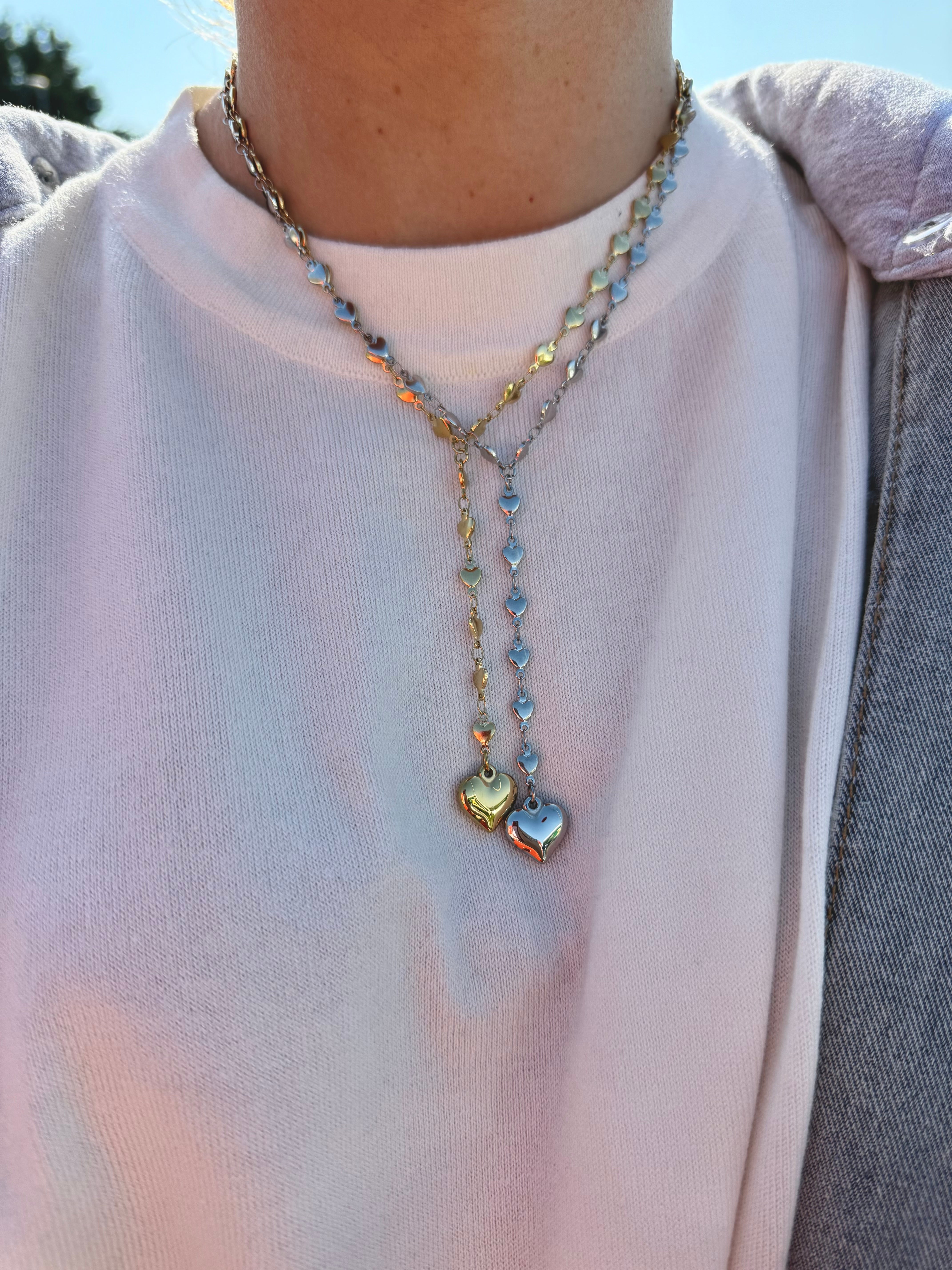 Rosario Heart Necklace