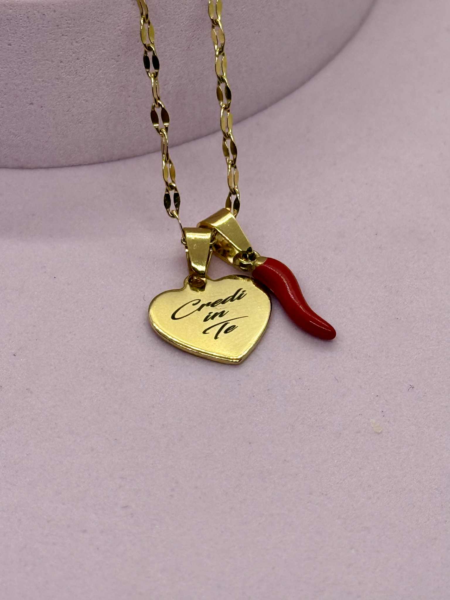 Collana Targa a Cuore