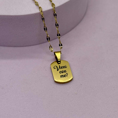 Collana targa Personalizzabile