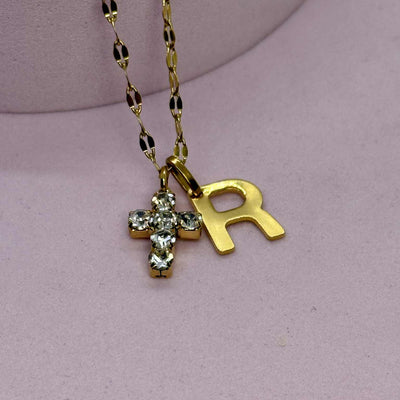 Collana Cross Letter
