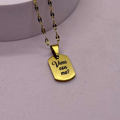 Collana targa Personalizzabile