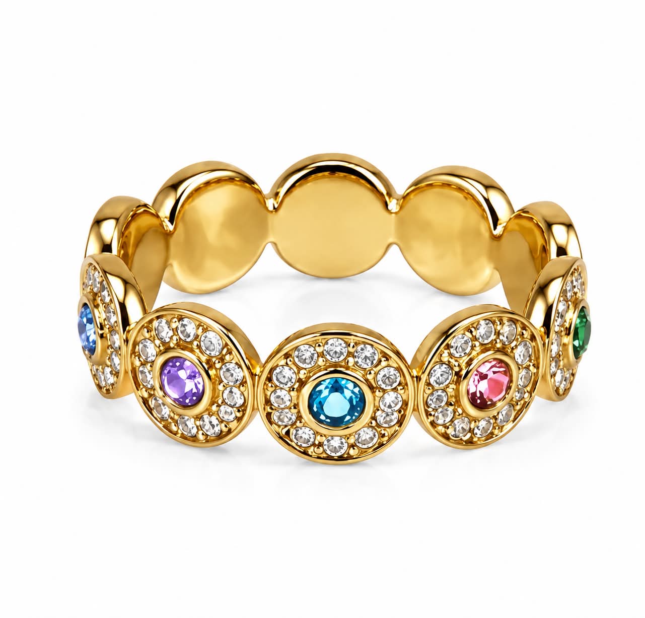 Anello Circle Pave