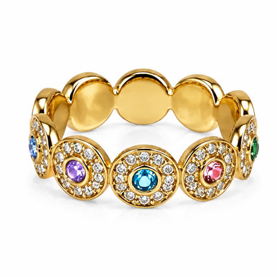 Anello Circle Pave