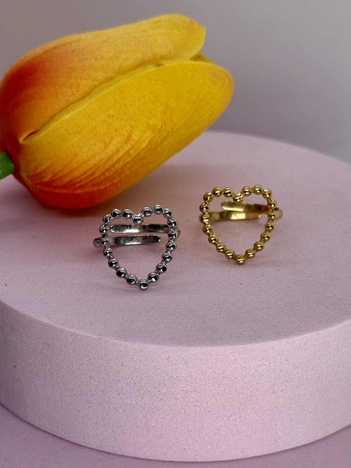Torchon Heart Ring