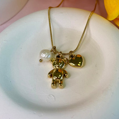 Honey Teddy Necklace