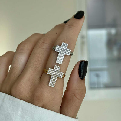Anello Big Croce