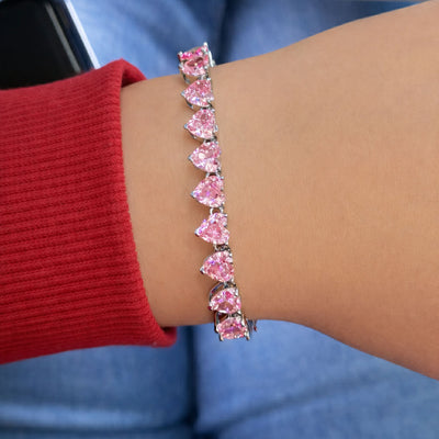 Bracciale Cuori Rosa