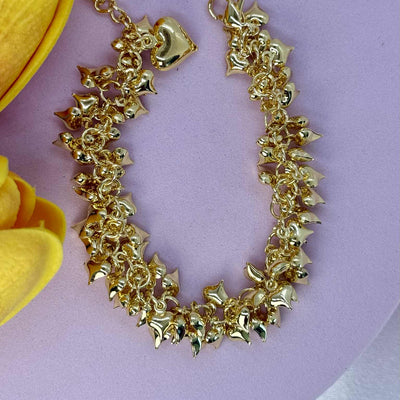 Bracciale sonaglio Full Cuori