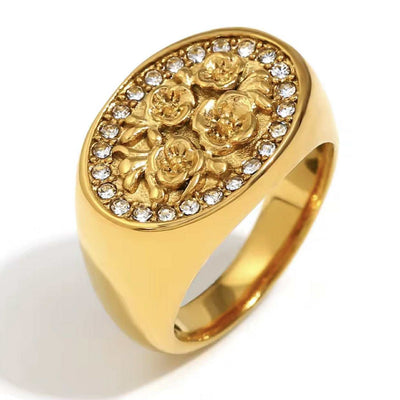 Diam Flower Ring
