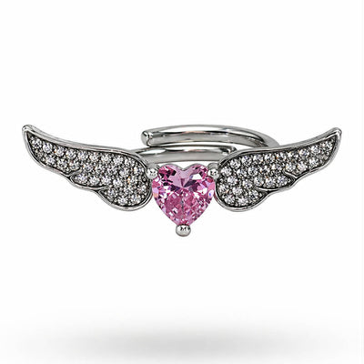 Anello Cuore Alato