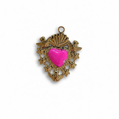 Ciondolo Sacro cuore Pink