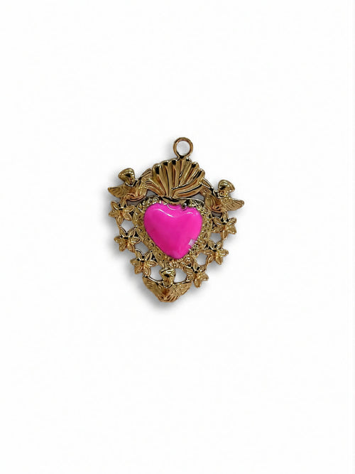Ciondolo Sacro cuore Pink