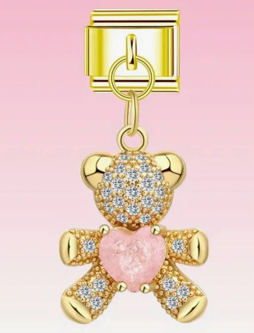 Pink Teddy Charm
