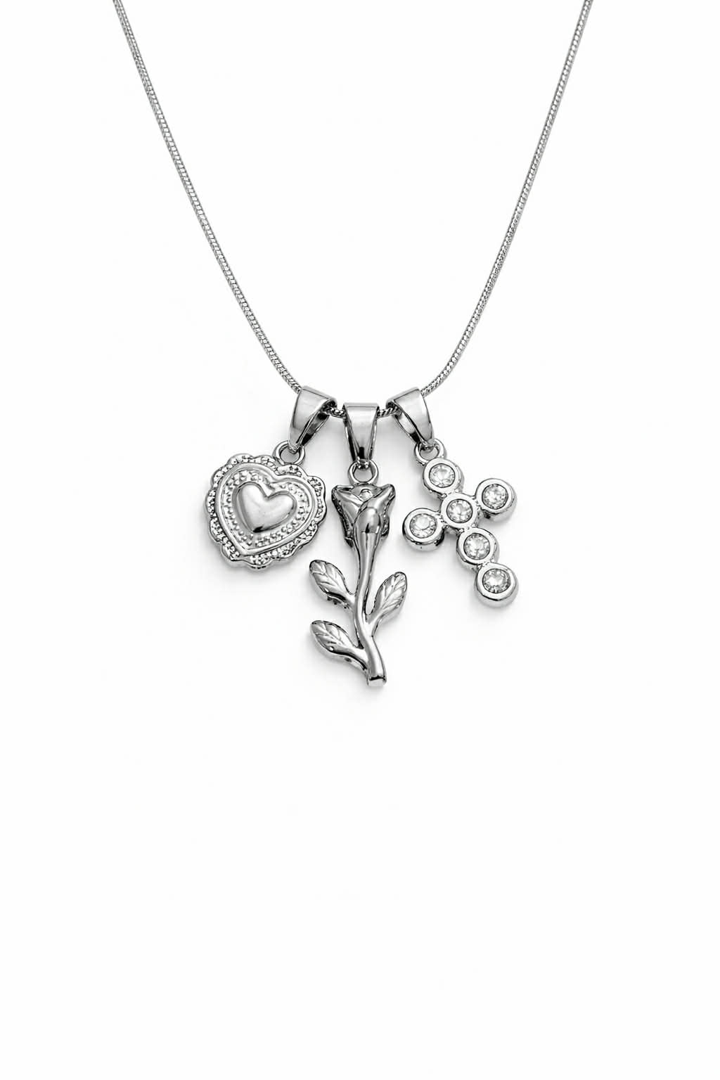 Collana Charmy Rosa