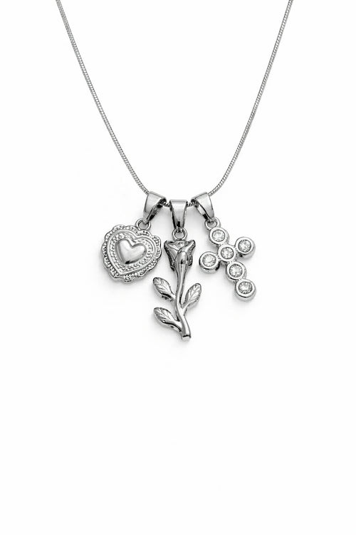 Collana Charmy Rosa