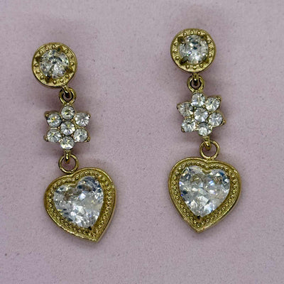 Orecchini Cuori Fiori