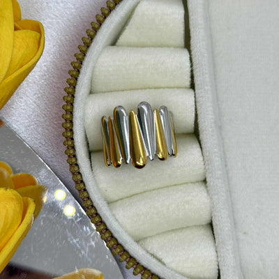 Anello Groumette bicolor