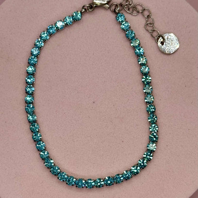 Light Blue Tennis Bracciale