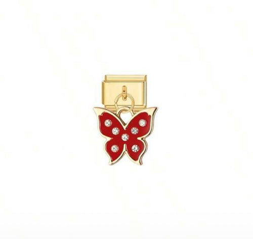 Red Butterfly charm