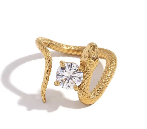 Brillant Snake Ring