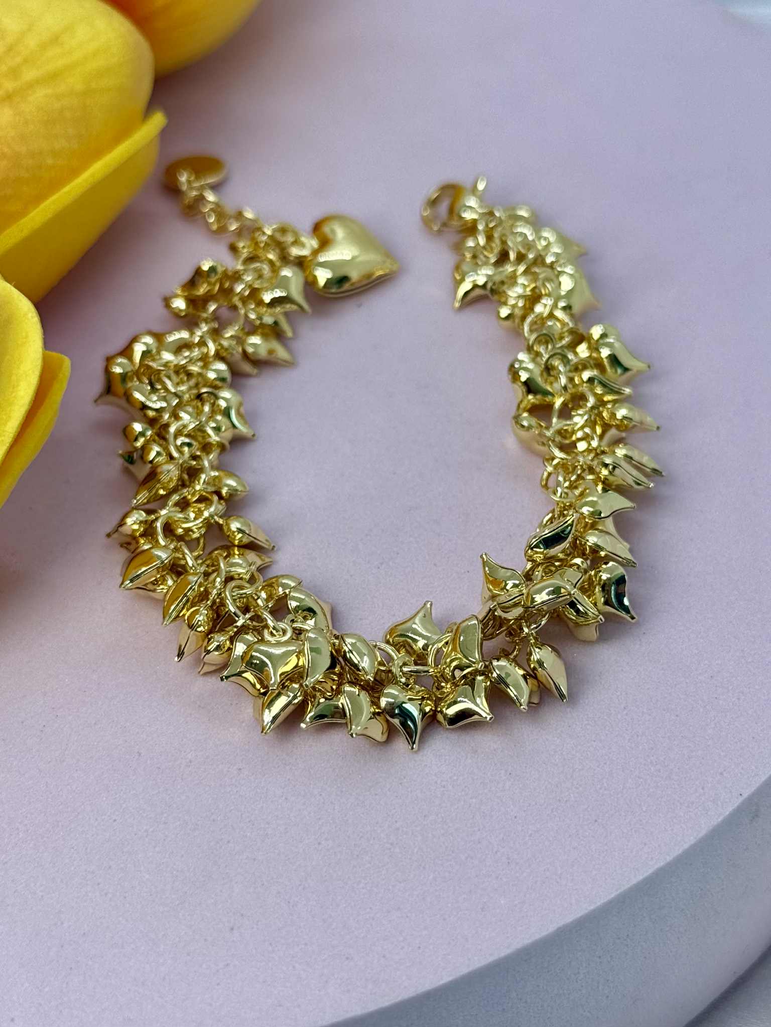 Bracciale sonaglio Full Cuori