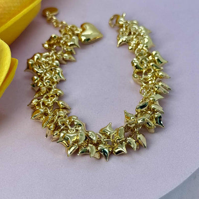 Bracciale sonaglio Full Cuori