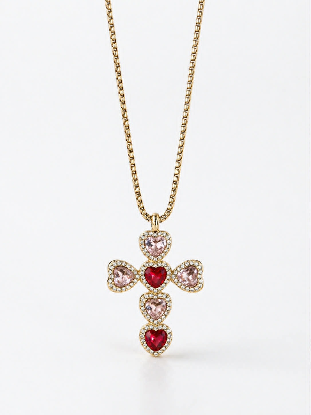 Collana Croce di cuori