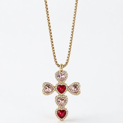 Collana Croce di cuori
