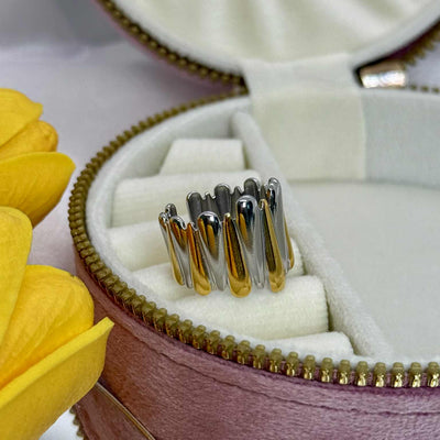 Anello Groumette bicolor