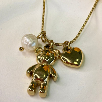 Honey Teddy Necklace