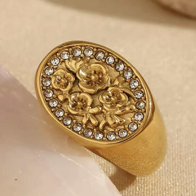 Diam Flower Ring