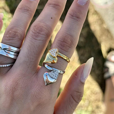 Cuoricini Pendenti ring