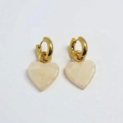 Orecchini Cuore piatto