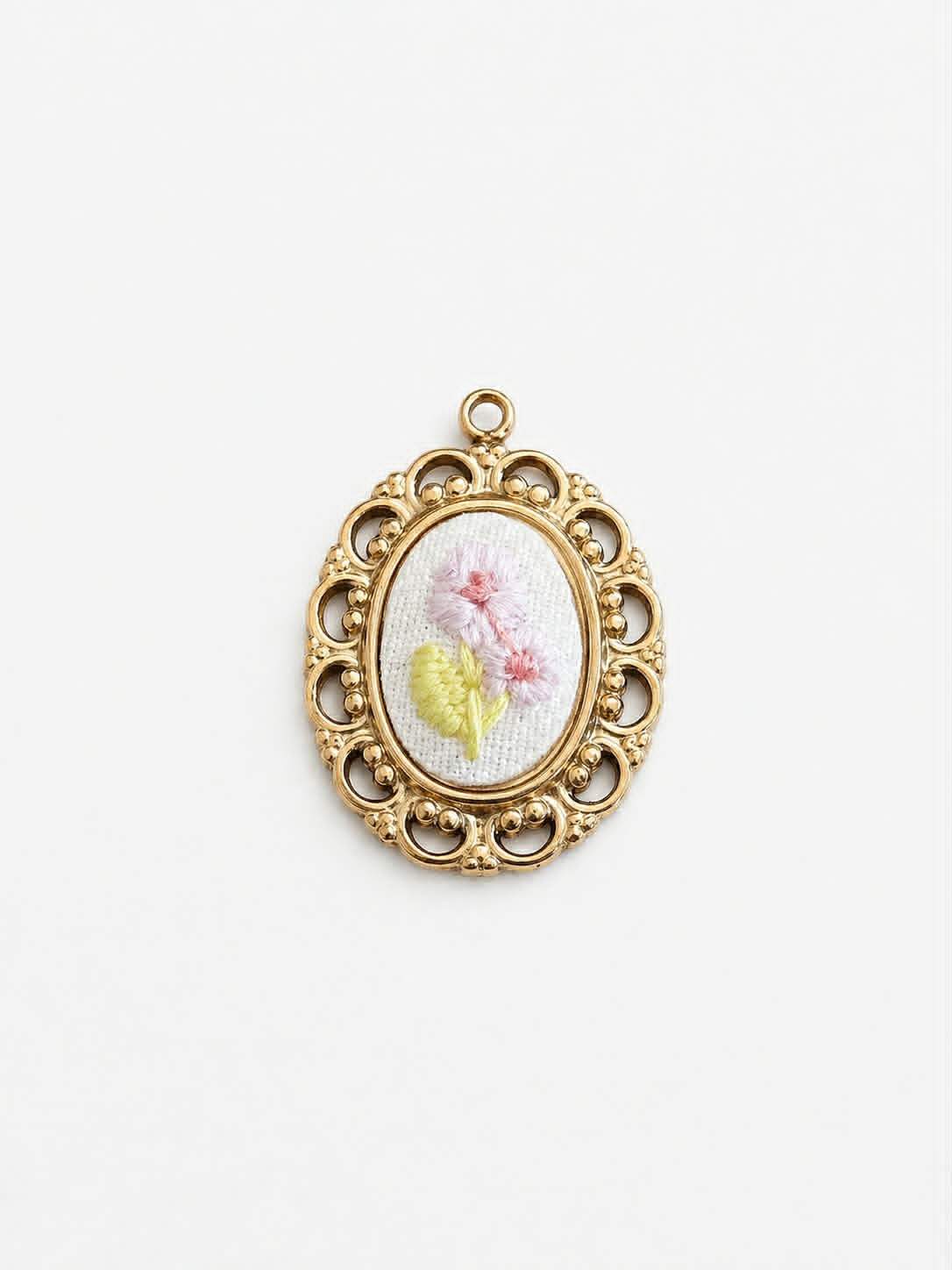 Charm Ricamato Orchidea