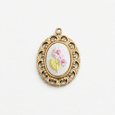 Charm Ricamato Orchidea