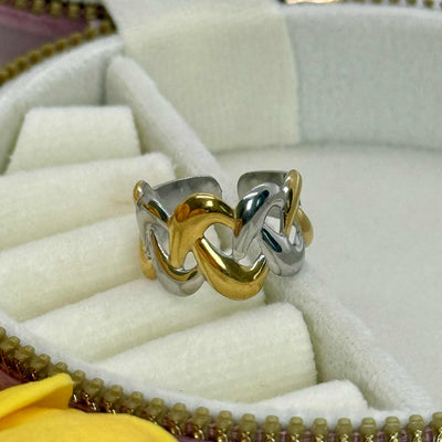 Anello Intreccio Bicolor