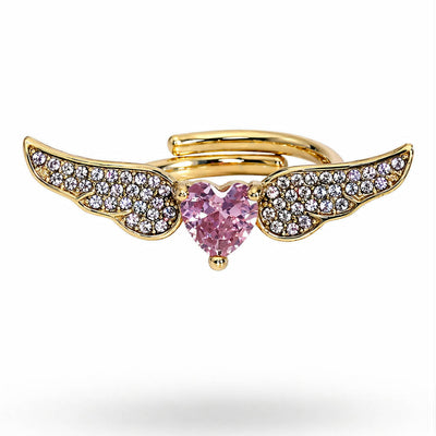 Anello Cuore Alato