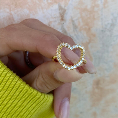 Cuore Zirconato Ring