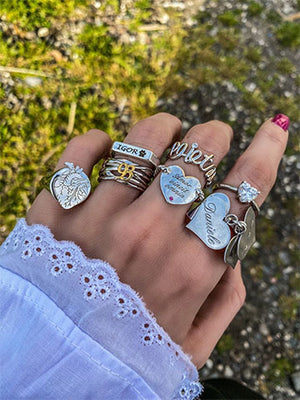 Torchon Heart Ring
